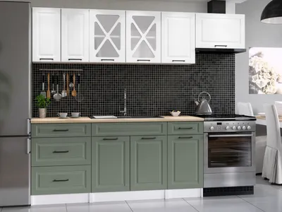 Obrázek produktu pro Kuchyňská linka MARGID 240cm - Bílá + olive