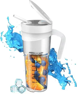 Image de Mixeur personnel portable 470 ml, 6 lames, blanc