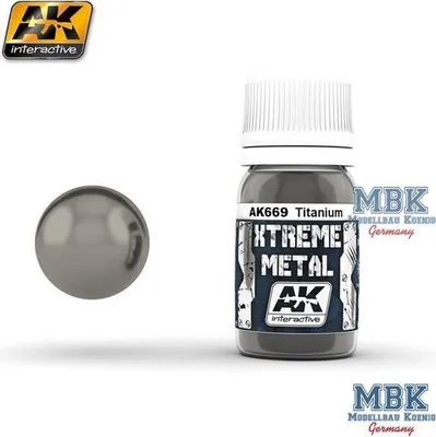 Produktbild von AK Interactive S.L. AK-669 AK Xtreme Metal Titanium 30ml