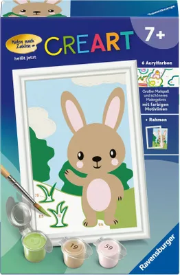 Produktbild von CreArt, Malen nach Zahlen Kinder - Süßer Hase