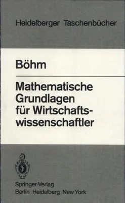 Immagine prodotto di Mathematische Grundlagen für Wirtschaftswissenschaftler