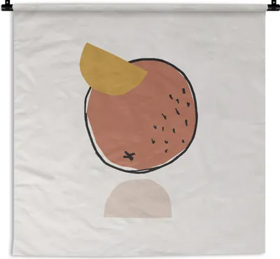 Produktbild von MuchoWow® Wandteppich Wandbehang Sommer - Kokosnuss - Weiß 150x150 cm Tapisserie Dekoration Wandtuch - Wohnaccessoires - Modernes