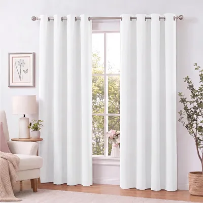 Produktbild von Ösenvorhang 140x225cm #9009 weiss