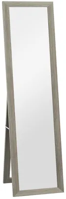 Produktbild von Ganzkörperspiegel,37x157cm,zumAufhängenoderAufstellen,RechteckigerSpiegelfürWohnzimmer,Schlafzimmer,Grau