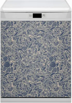 Produktbild von Abwaschbar 60x80 cm Geschirrspüle Magnetmatte Küche Dekorative  - Blaue Blume