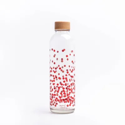 Produktbild von yogabox Glastrinkflasche CARRY - durchsichtig 0,7 L Pure Love
