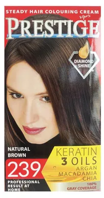 Obrázek produktu pro Vips Prestige permanentní krém barva na vlasy 239 přírodní hněda 115 ml