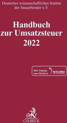 Produktbild von Handbuch zur Umsatzsteuer 2022