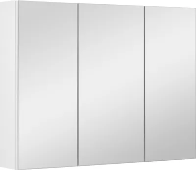 Zdjęcie produktu dla Szafka łazienkowa z lustrem lustrzana wisząca do łazienki biały połysk 80 cm