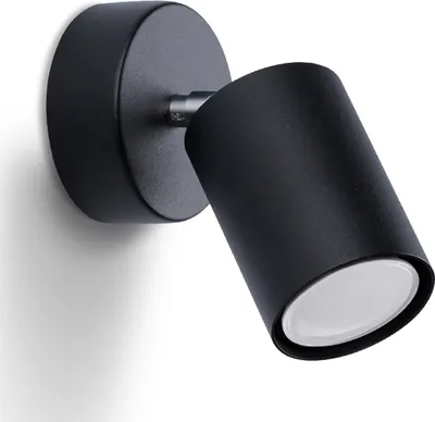 Image de Applique murale SKYFIRE 1 GU10 noire – LUMILO