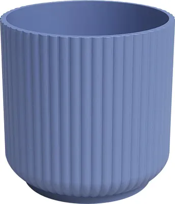 Produktbild von Artevasi Übertopf Luna Keramik blau matt Ø 12 x 11 cm