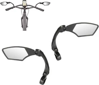 Produktbild von Famanu Fahrradrückspiegel Set - 2 Stück Verstellbare Fahrradspiegel