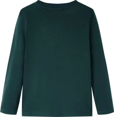 Produktbild von vidaXL Kinder-Langarmshirt Dunkelgrün 104