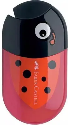Produktbild von FABER-CASTELL Doppelspitzdose "Käfer" rot/schwarz