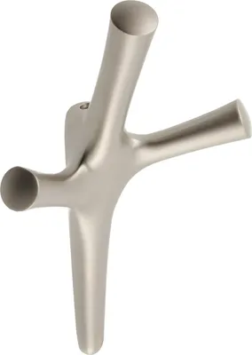 Produktbild von GTV - Kleiderhaken WALENCIA - Oberfläche: Edelstahloptik - Außen: 164 x 107 x 58mm - Garderobenhaken für Tür, Bad, Küche, Flur, Büro, DIY Metallhaken, Mantelhaken, Huthaken, Wand Haken
