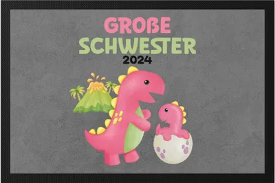 Produktbild von Große Schwester 2024 Fußmatte Baby Geburt Geschwister Familie Liebe Geborgenheit Kleinkind Geborgenheit Sister