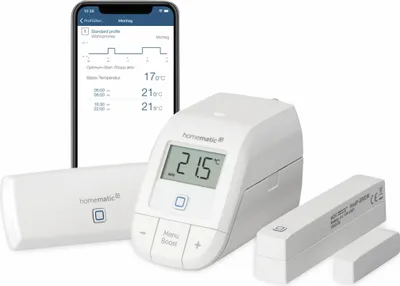 Produktbild von Homematic IP Starter Set Raumklima WLAN Heizungssteuerung SmartHome weiß -