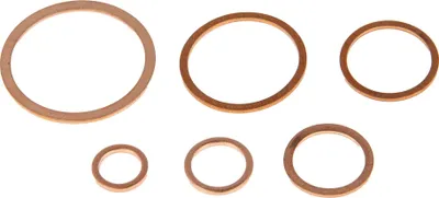 Produktbild von tecuro Kupfer - Flachdichtung, Dichtring, für Ölinstallation - 27,3 x 31,9 x 1,5 mm - 3/4 Zoll - DN 20