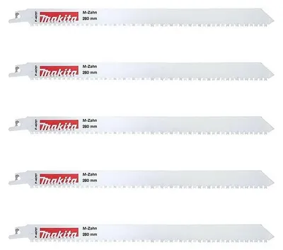 Image de Lot de 5 Lames de scies récipros MAKITA P-45727 M-Force 280 mm