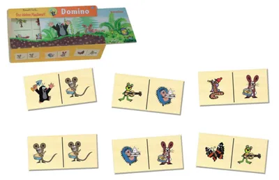 Produktbild von Holz-Domino "Der kleine Maulwurf"