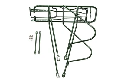 Produktbild von 28 Zoll Gepäckträger Trekking City Bike Streben 160mm Federklappe oliv grün