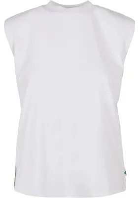 Produktbild von Urban Classics - Ärmelloses Oberteil Schulterpolster für Damen TN1050 (S) (Weiß)