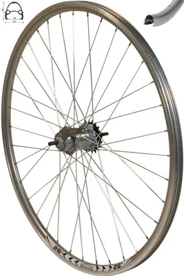 Produktbild von REDONDO 26 Zoll Laufrad Hinterrad Felge Silber Shimano Nexus 3 Gang Rücktritt