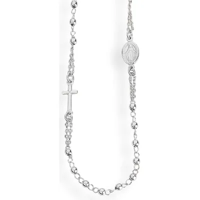 Produktbild von Halsketten   Rosenkranz Amen Silber Von 50 cm bis 70 cm  Kollektion Rosario - frau