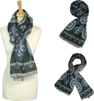 Produktbild von Sunsa Damen/ Herren Schals, Winterschal Halstuch aus Baumwolle & Viskose , Uni Schals Tücher für Herbst/ Winter, Multifunktiontuch als Scarf /Schal oder Stola/Schultertuch