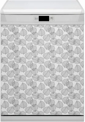 Produktbild von Abwaschbar 60x80 cm Geschirrspüle Magnetmatte Küche Dekorative  - Blätter Muster
