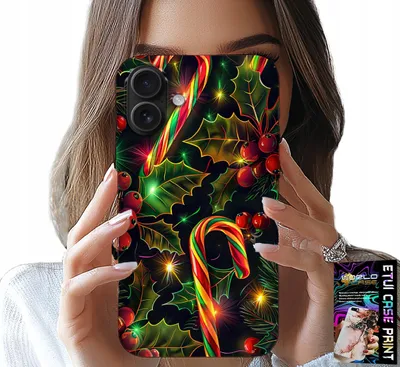 Produktbild von Etui Do Iphone 17 - Laska Cukrowa, Jemioła, Choinka + Szkło