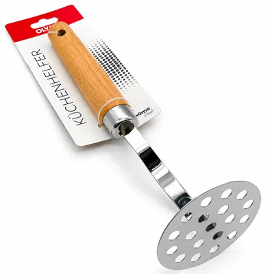 Produktbild von Kartoffelstampfer 25 cm, Holz, Stahl, KI-generiertes Bild