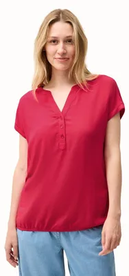 Productafbeelding van Cecil blouse met knoopsluiting in effen kleur