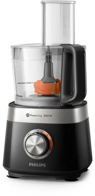 Produktbild von Philips Küchenmaschine Viva Collection, 31 Funktionen, 2.0 L, 2-in-1 Schneide, 850 W, Schwarz (HR7530/10)