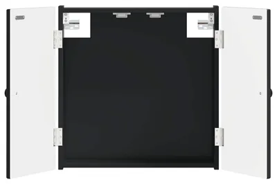 Immagine prodotto di vidaXL Armadietto per bersaglio da freccette EDE, nero, 52,5 x 10,5 x 53,5 cm