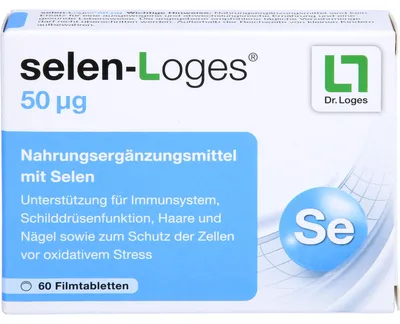 Produktbild von Selen-Loges 50 µg Filmtabletten, 60 St. Tabletten