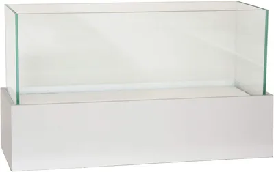 Produktbild von VIVANNO Windlicht Fiberglas CANDELITO Rechteckig, Weiß matt - 50x20x29 cm