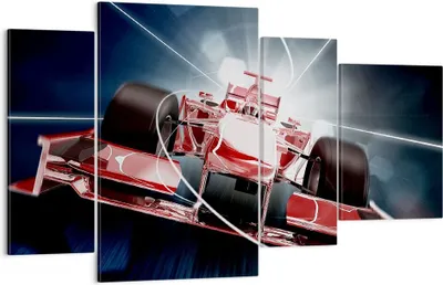 Produktbild von Bild auf Leinwand - Leinwandbild - Formel Geschwindigkeit Motor - 120x70cm - Wand Bild - Wanddeko - Leinwanddruck - Bilder - Kunstdruck - Wanddekoration - Leinwand bilder - Wandkunst - DL120x70-2677
