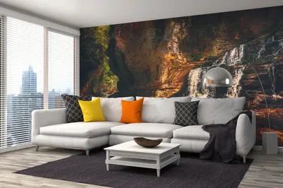 Produktbild von Vlies Fototapete MARTVILI-SCHLUCHT 375 x 250 cm (inkl. Kleister) - Vlies Tapete, Wandtapete, Wandbilder - Tapete für Wohnzimmer Schlafzimmer, Büro, Küche - Montagefertig