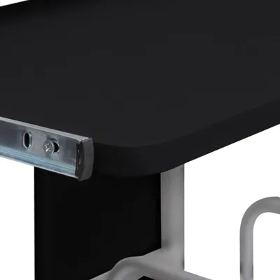 Produktbild von Computertisch - Computerarbeitsfläche - Schreibtischplatte - Werkbank - Gaming-Stuhl - Schwarz - Verstellbare Tastaturablage