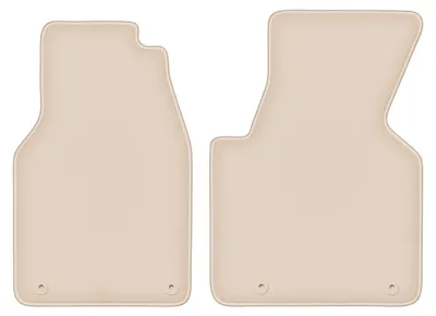 Produktbild von Velours-Fußmatten Vorne für Volkswagen Transporter T4 1993-2001 (Transporter) – 2-tlg, Beige, passgenau – Wielganizator FORTUNA