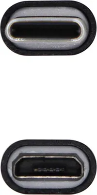 Obrázok produktu pre Adaptér USB 2.0 typu C Aisens A108-0414/ USB typu C samec - Micro USB samica