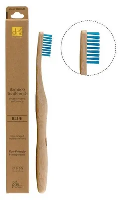 Produktbild von Bambuszahnbürste - Blau