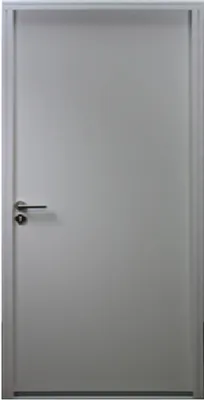 Immagine prodotto di Porta d'ingresso in acciaio pieno Sto bianco, H.215xL.90 cm P, destra lato pannello GD MENUISERIES
