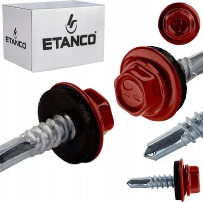 Zdjęcie produktu dla ETANCO GT5 wkręty samogwintujące metal - metal 5,5 x 25 mm RAL 3003 250 szt.