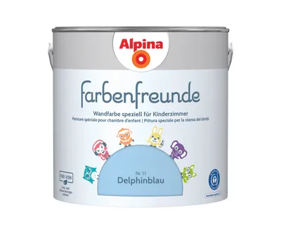 Produktbild von Alpina Farbenfreunde Nr. 11 delphinblau 2,5 L matt