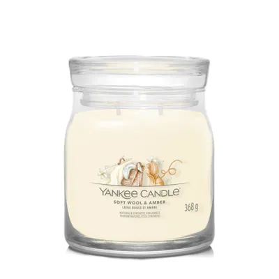 Image de Yankee Candle - Soft Wool & Amber Signature Candle (soft wool and amber) 368.0g