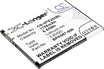 Image de TECHTEK Batterie compatible avec [Verifone] E285, IPAY E285 remplace BPK087-600, pour BPK087-600-01-A, pour BPK087-600-01-B, pour BPK087-600-01-C