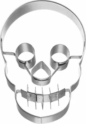 Produktbild von Birkmann Ausstechform Totenkopf, Ausstecher, Plätzchenform, Keks, Plätzchen, Edelstahl, 7 cm, 195219