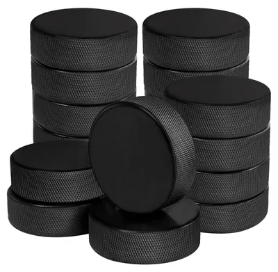 Obrázek produktu pro Omgoods – Sada 18 hokejových puků s 3 síťkami